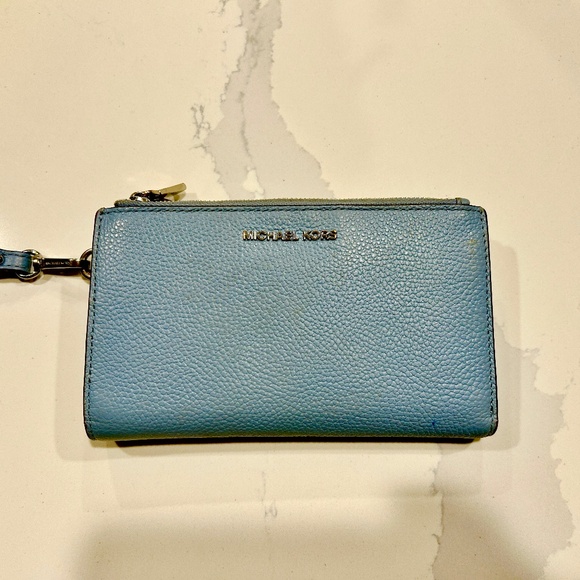 Michael Kors Wallet Wristlet Blue - Picture 1 of 4